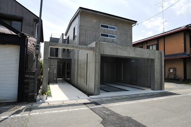 京都の注文住宅　デザイナーズ住宅　外観