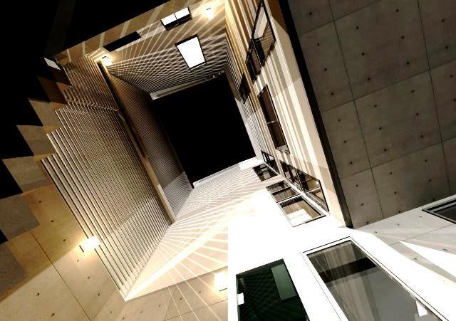 滋賀県大津市の高低差のある敷地に地下1階、地上2階の注文住宅