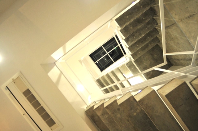 注文住宅,京都市北区,屋上まで見通せる階段