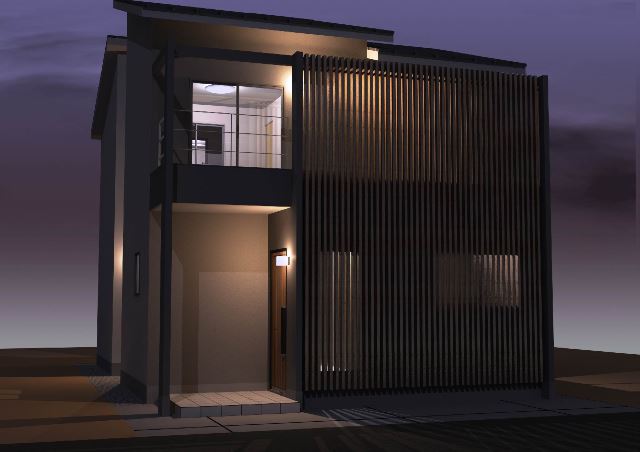 京都市山科区 木造2階建注文住宅プラン！デザインファーストのご提案！