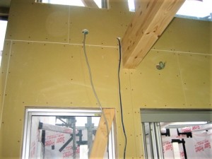 滋賀県 大津市 一級建築士事務所 おしゃれでモダン 注文住宅 工事中 電気工事