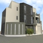 注文住宅 モダン住宅 京都 京都市 右京区 太秦 ガレージハウス パティオ 螺旋階段 デザイナーズ住宅 高級住宅 豪邸 一級建築士 注文建築 工務店 かっこいい家 ナチュラルロブソンの外壁 トーヨーキッチン