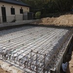 注文住宅 モダン住宅 工事中