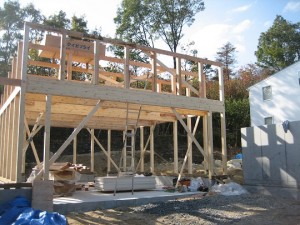 滋賀県大津市のリゾートモダン注文住宅・2期工事 土台伏せから屋根じまいまで完成!!