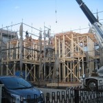注文住宅 モダン住宅 工事中