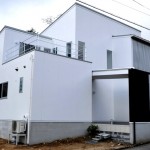 滋賀県大津市比良 和モダン ガレージハウス コンクリート塀 高級デザイナーズ住宅 豪邸 注文建築 デザイン住宅