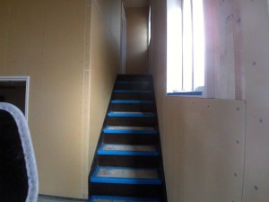 埼玉県朝霞市の注文住宅 階段の施工が完了しました