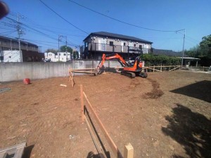 埼玉県さいたま市のガレージハウス!工事状況!基礎工事