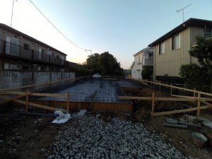 埼玉県さいたま市の注文住宅・基礎工事|鉄筋組立,配筋検査終了