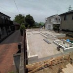 埼玉県 さいたま市岩槻 構造材搬入 雨養生