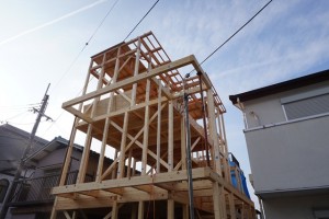 滋賀県大津市の木造3階建て注文住宅・上棟致しました!|京都,滋賀,東京,神奈川,千葉,埼玉の注文住宅の施工事例,設計販売プラン!