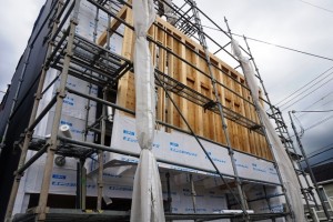 滋賀県大津市の木造階3建て注文住宅・工事中!