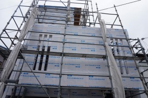 滋賀県大津市の木造3階建て注文住宅・工事中!