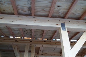 工事中・構造金物|京都市上京区・和モダン,事務所併用住宅