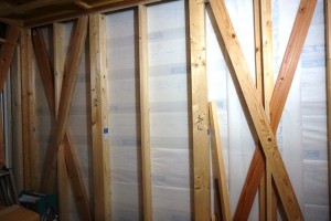 注文住宅工事中!京都市東山区の変形した狭小地にらせん階段・ルーフバルコニーのある狭小モダン注文住宅8