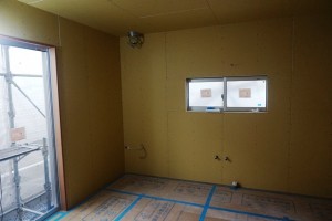 注文住宅工事中!京都市上京区の和モダン・事務所併用住宅・工事中!大工工事