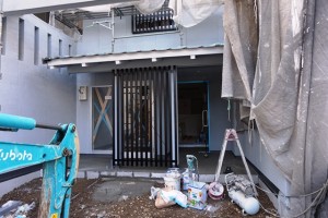 注文住宅工事中!京都市上京区の和モダン・事務所併用住宅・工事中!内装工事・塗装工事
