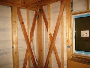 住宅性能表示・検査|注文住宅工事中!京都市東山区の変形した狭小地にらせん階段・ルーフバルコニーのある狭小モダン注文住宅