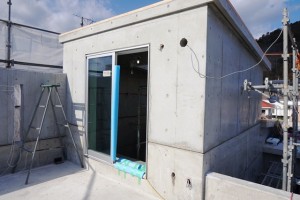 京都市北区の鉄筋コンクリート(RC造)打ちっぱなし注文住宅!工事中!