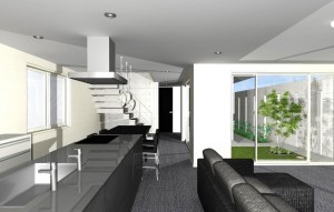 完成見学会予定・限定3組様！京都市北区の高級注文住宅・パティオ、トーヨーキッチン、屋上テラス、ジャグジーのある鉄筋コンクリート打ちっぱなし注文住宅！