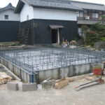 滋賀県長浜市の和風モダン住宅工事中　配筋検査を行いました。