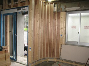京都市下京区の改修工事 - 1階 歯科診療所エントランス・受付 ー