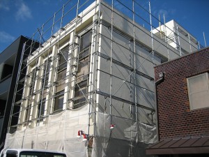 京都市下京区の改修工事 - 建物外観- |デザインファースト一級建築士事務所の外壁改修|外壁リフォーム