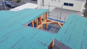 滋賀県東近江市八日市・和モダン・注文住宅・軸組工事