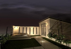 高級注文住宅の完成見学会,限定3組,京都市北区のパティオ、トーヨーキッチン、屋上テラス、ジャグジーのある鉄筋コンクリート打ちっぱなし注文住宅