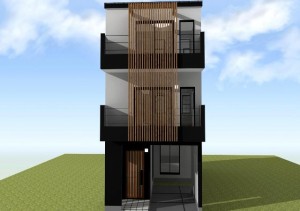 京都市右京区の狭小間口の注文住宅 プラン!