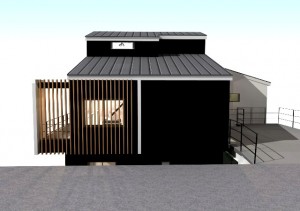 デザインファースト一級建築事務所,工務店の注文住宅 モダン住宅!京都市伏見区の木造3階建て注文住宅プラン!