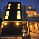 京都 京都市 右京区 太秦 ガレージハウス 注文住宅 モダン住宅 パティオ 螺旋階段 デザイナーズ住宅 高級住宅 豪邸 一級建築士 注文建築 工務店注文住宅 モダン住宅 ナチュラルロブソンの外壁 トーヨーキッチン