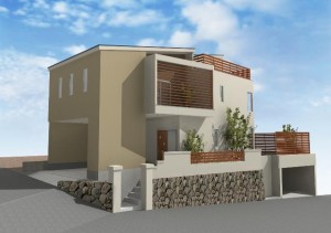 京都府京都市にインナーガレージのある注文住宅プラン!デザインファーストのご提案!