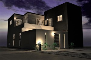 滋賀県大津市坂本に中庭・パティオのある注文住宅プラン！デザインファーストのご提案！