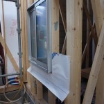 京都府, 京都市, 右京区, 西京極, モダンな狭小注文住宅, 透湿防水シート、金属サイディング