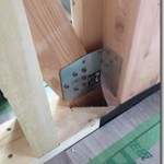 埼玉県, 川口市, 鳩ケ谷, 木造3階建て, モダン, 狭小住宅, 構造金物取付
