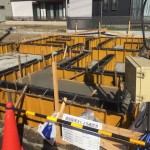 埼玉県、川口市、鳩ケ谷、木造3階建て、モダン、狭小住宅、建て方工事