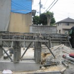 滋賀県 ,大津市 ,湖城が丘 ,デザイナーズ住宅 ,基礎立ち上がり ,型枠工事