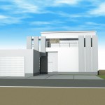 滋賀県東近江市でビルトインガレージ２台・外部駐車場４台のデザイナーズ住宅計画中
