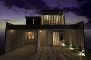 家の外観デザイン・内装・間取りを設計、変更修正|京都市北区の和モダンデザイナーズ注文住宅