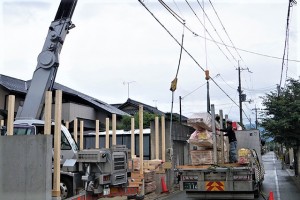 上棟1日目|京都市北区の注文住宅
