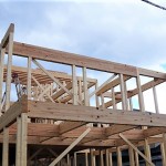 京都市,北区,紫竹,注文住宅,工事中,上棟,棟上げ,建て方,ピン工法,プレセッター金物工法,京都,滋賀,モダン住宅,デザイナーズ住宅,一級建築士事務所