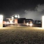 滋賀県米原市　木造2階建　大きな吹抜け　水盤　和風モダン注文住宅