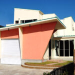 独特な形状の外観 京都 滋賀 注文住宅 滋賀県 斜めの天井