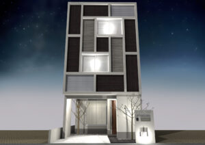 変化をつけた外観の注文住宅