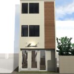 無垢板でアクセントをつけた外観の注文住宅