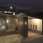 外部駐車スペースには 屋根をかけ、雨の日でも傘をささずに玄関まで