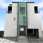 シンプルな外観の注文住宅