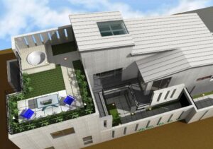 完成見学会予定・限定3組様！京都市北区のパティオ、トーヨーキッチン、屋上テラス、ジャグジー/鉄筋コンクリート打ちっぱなし注文住宅！