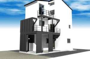 京都市右京区の木造３階建の注文住宅プラン１をUPしました！